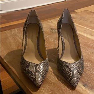 Banana Republic snake skin heels